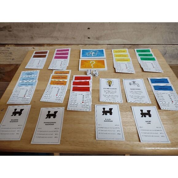 Monopoly Other - Monopoly Electronic Banking 2013 Replacement Parts - Title Cards, Chance, Comm.